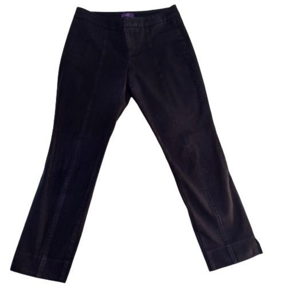 NYDJ Women's Size 4P Skinny Ankle Jeans Lift Tuck Technology Cotton Blend Black
